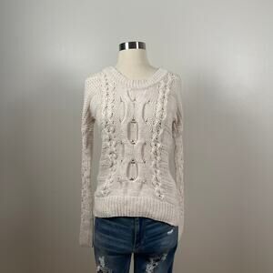 Duffy • Chunky Cable Knit Wool Blend Sweater